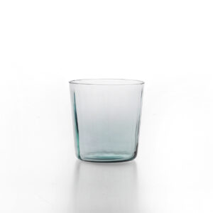 Plissé Tall glass Aquamarine